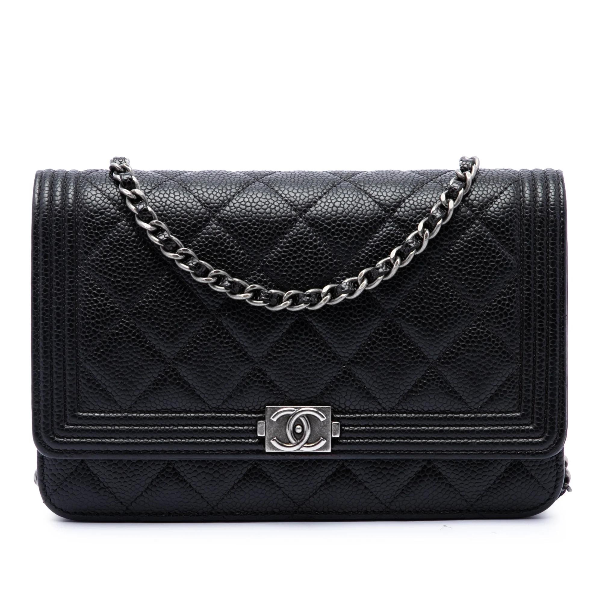 Wallet On Chain Boy leather handbag