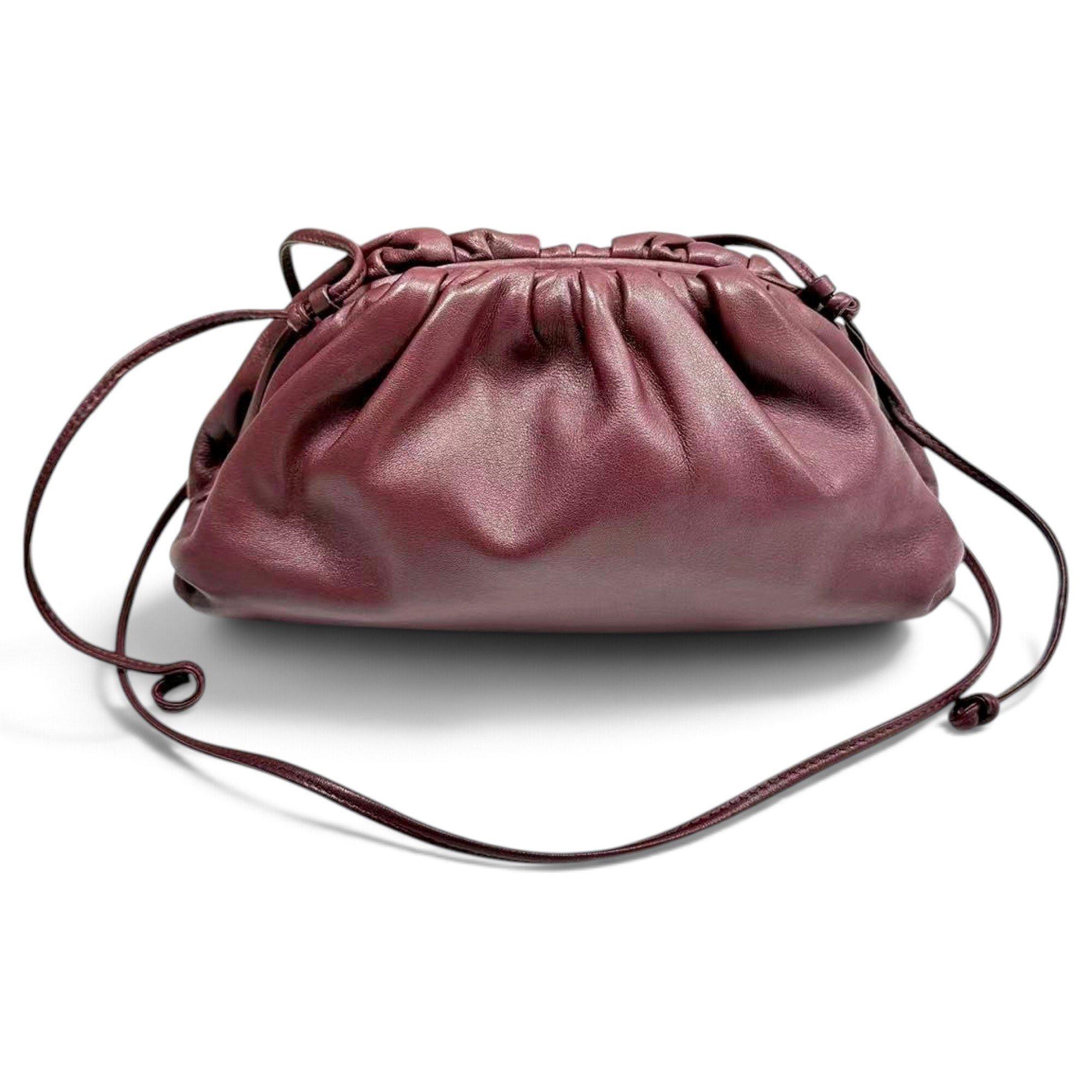 Pouch leather crossbody bag