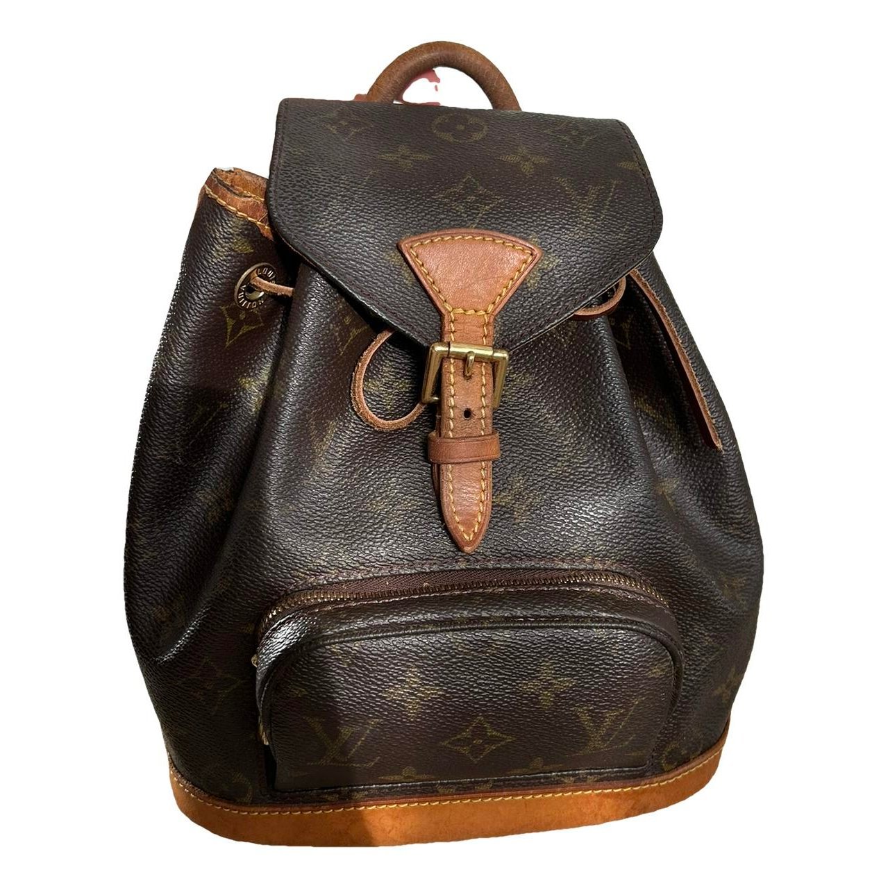 Montsouris Vintage leather backpack