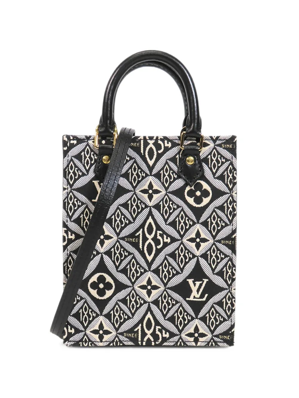 2021 Monogram Jacquard Since 1854 Petit Sac Plat satchel