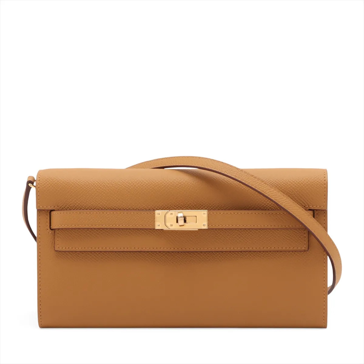 Hermès Kelly Wallet Togo Veau Epsom Sesame Gold Metal Fittings