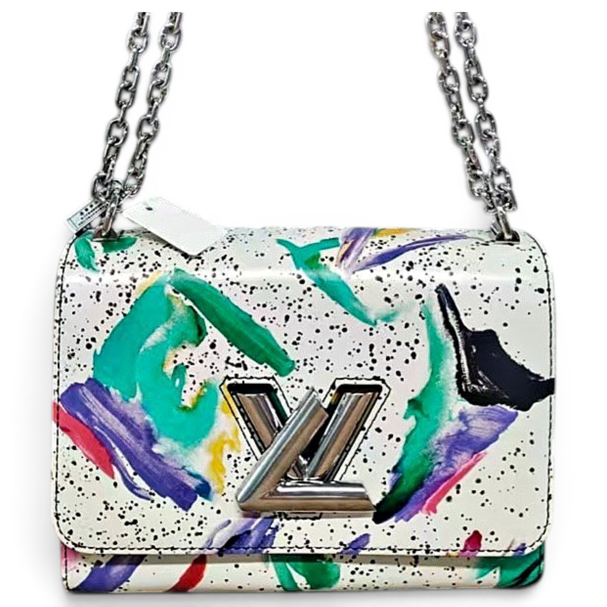 Twist leather crossbody bag