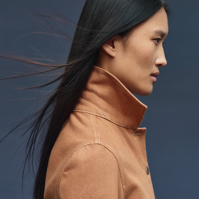 Marron Alezan Denim Equestrian Jacket