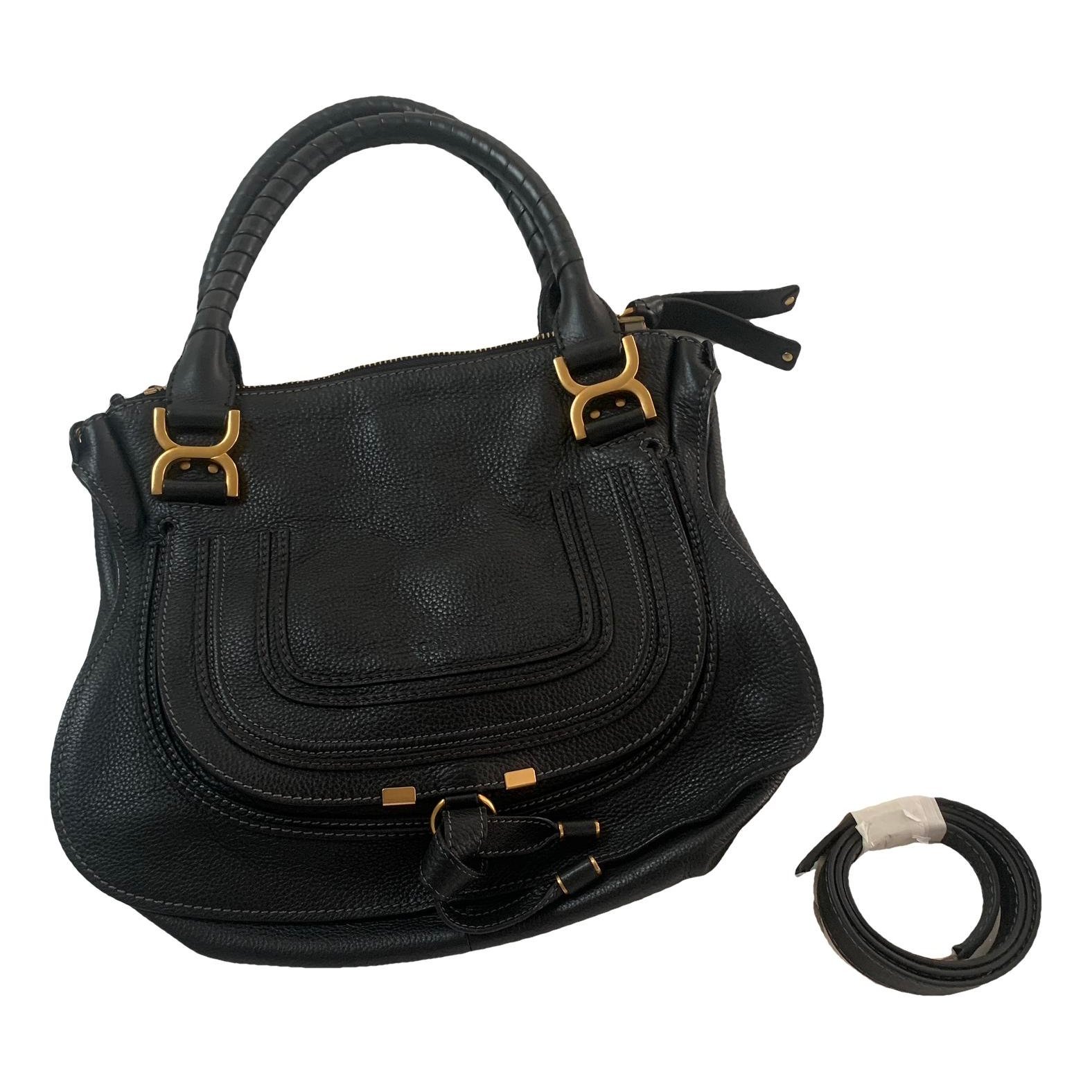 Marcie Top Handle leather handbag