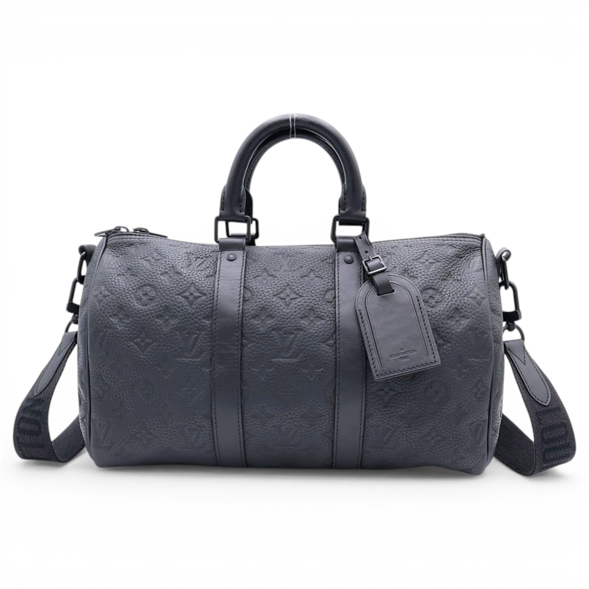 Keepall leather travel bag