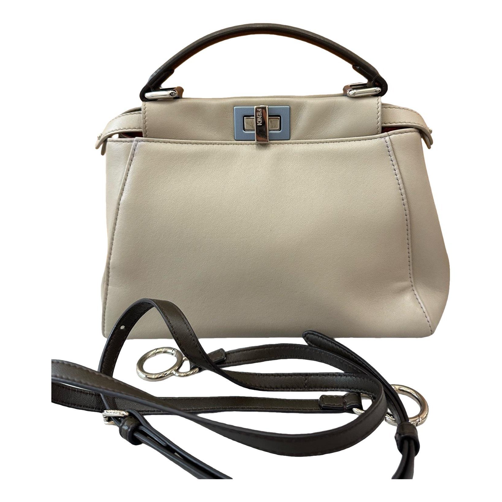Peekaboo leather handbag
