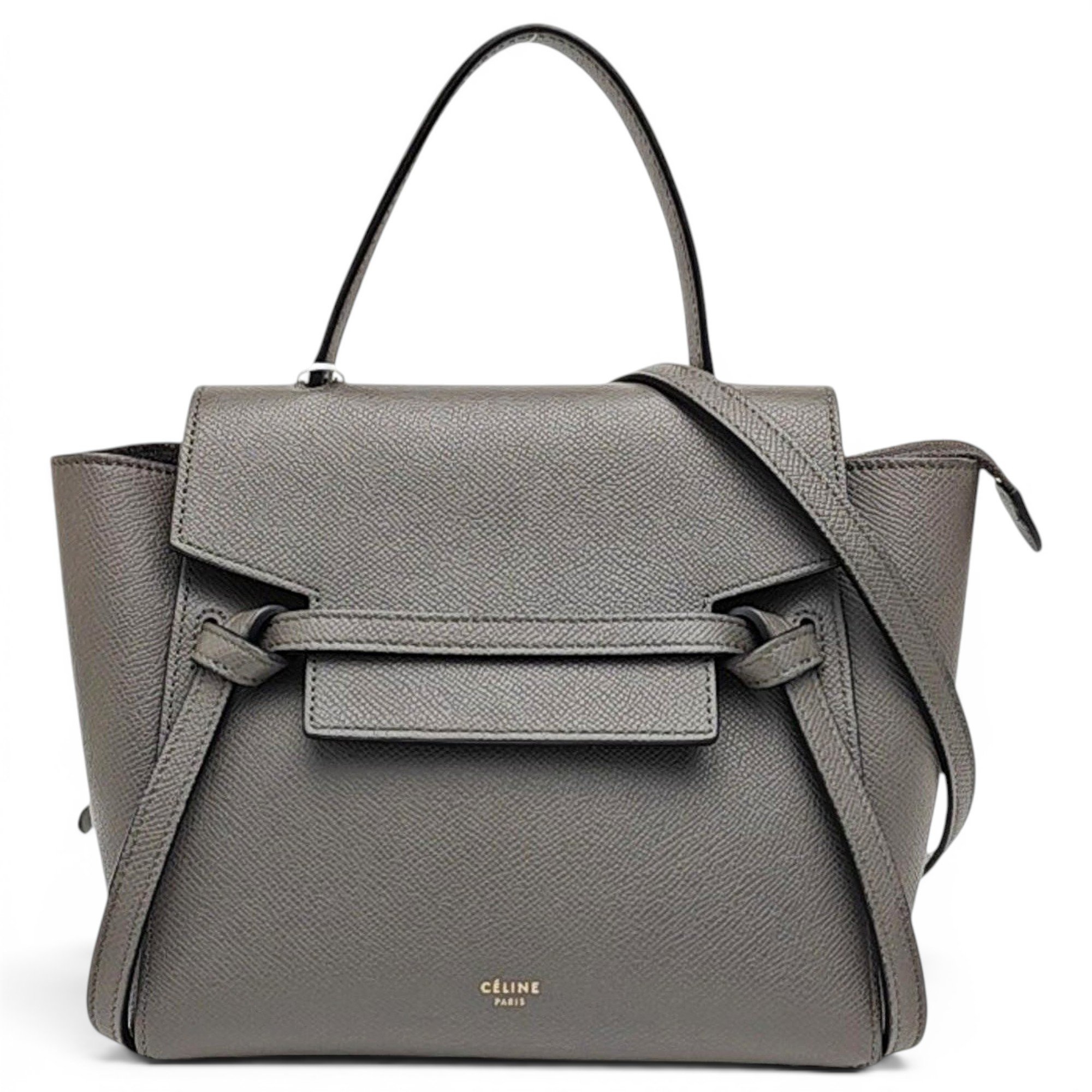 Belt leather handbag