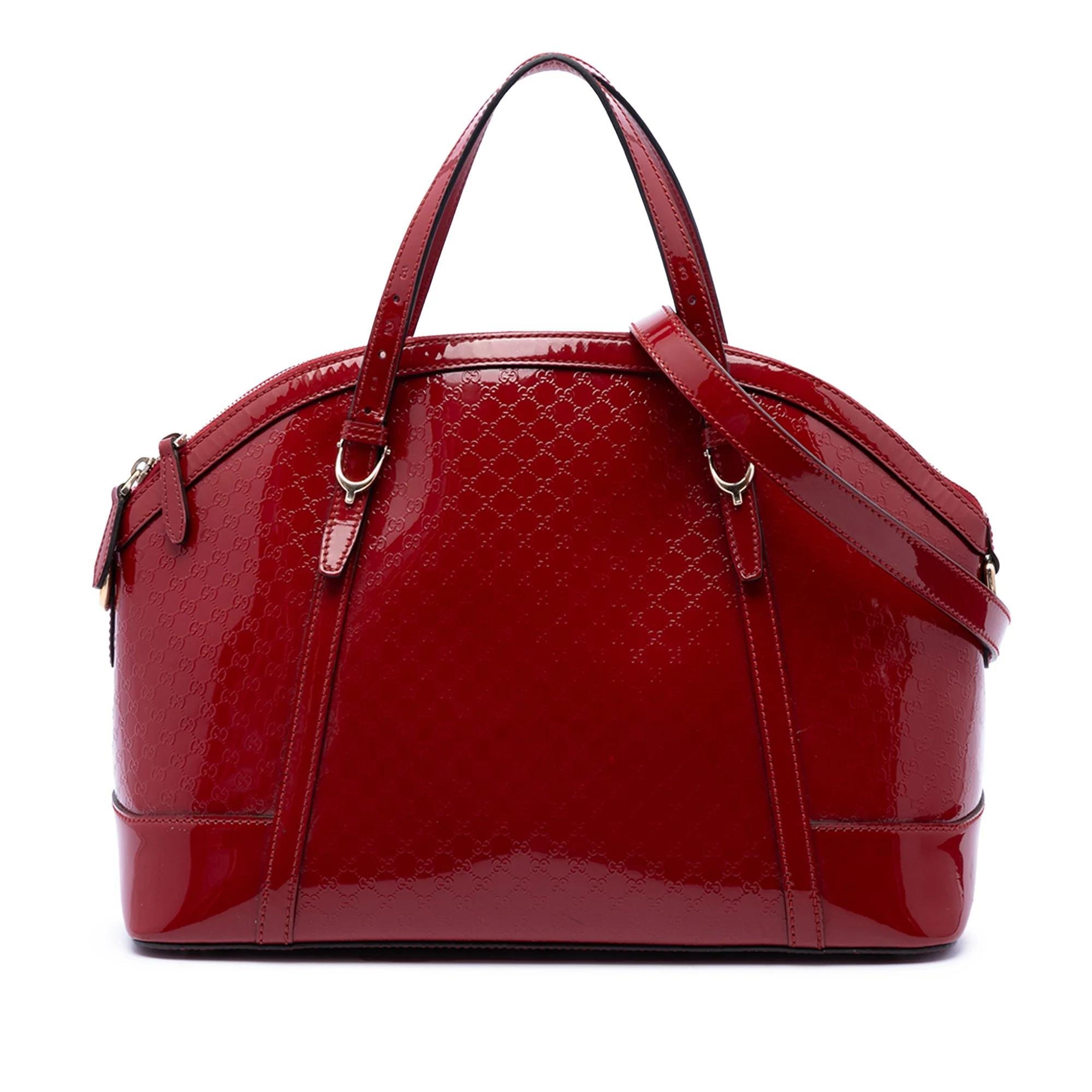 Dôme patent leather handbag