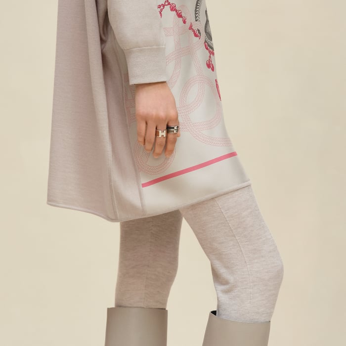 Beige Avoine "Palefroi Remix" Twillaine Tunic Short Dress