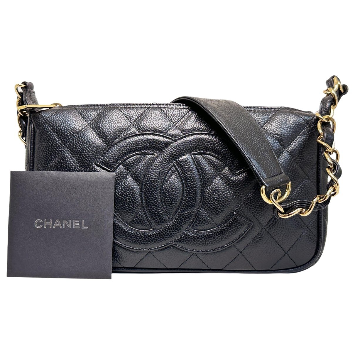Vintage CC Chain leather handbag