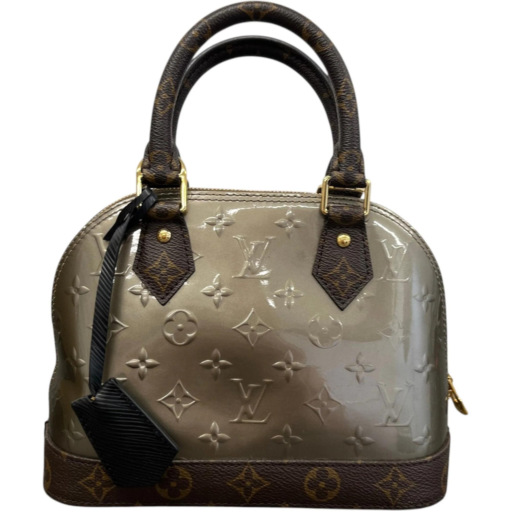 Patent leather handbag