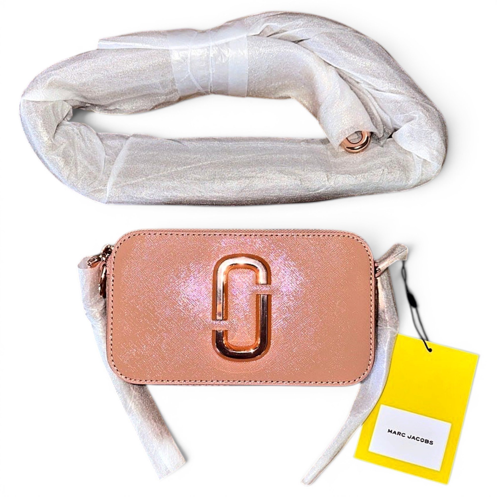 Snapshot leather handbag