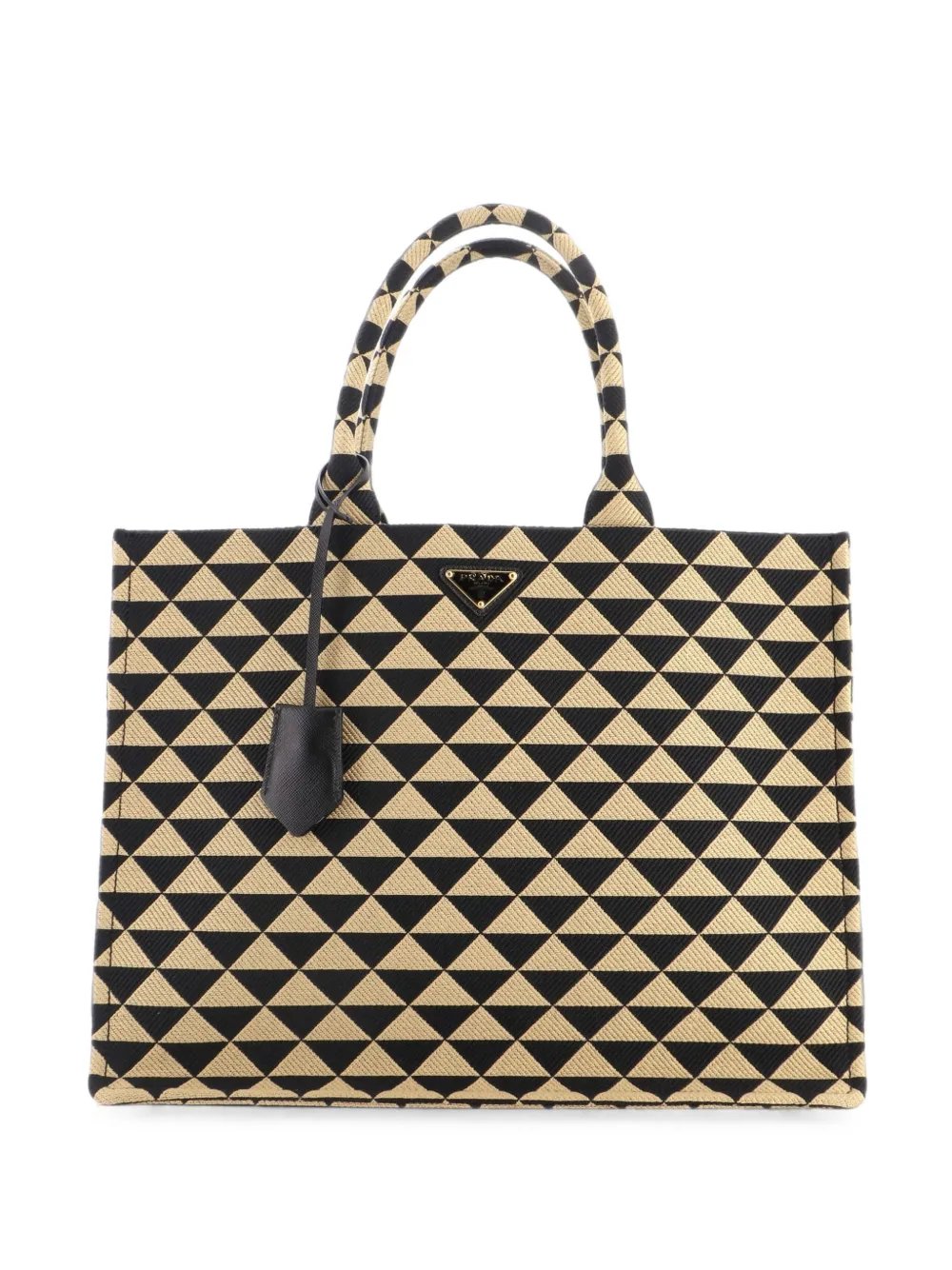 Symbole Shopper Jacquard Large tote bag