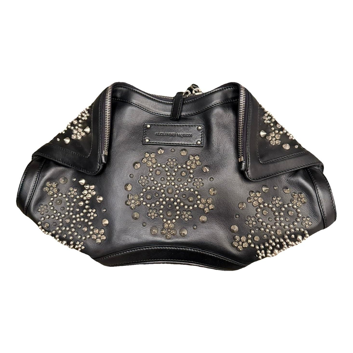 Alexander McQueen Manta leather clutch bag
