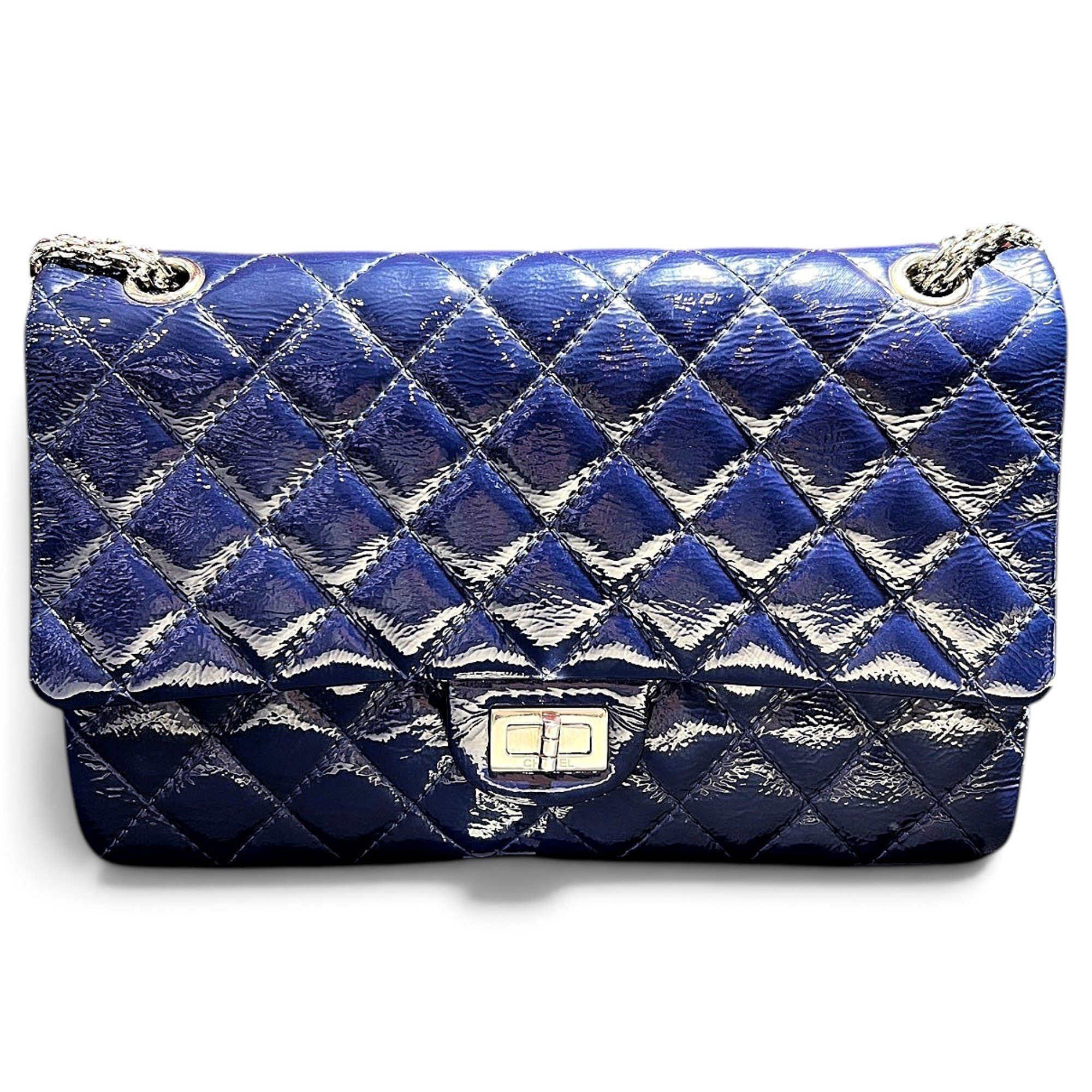 2.55 patent leather handbag