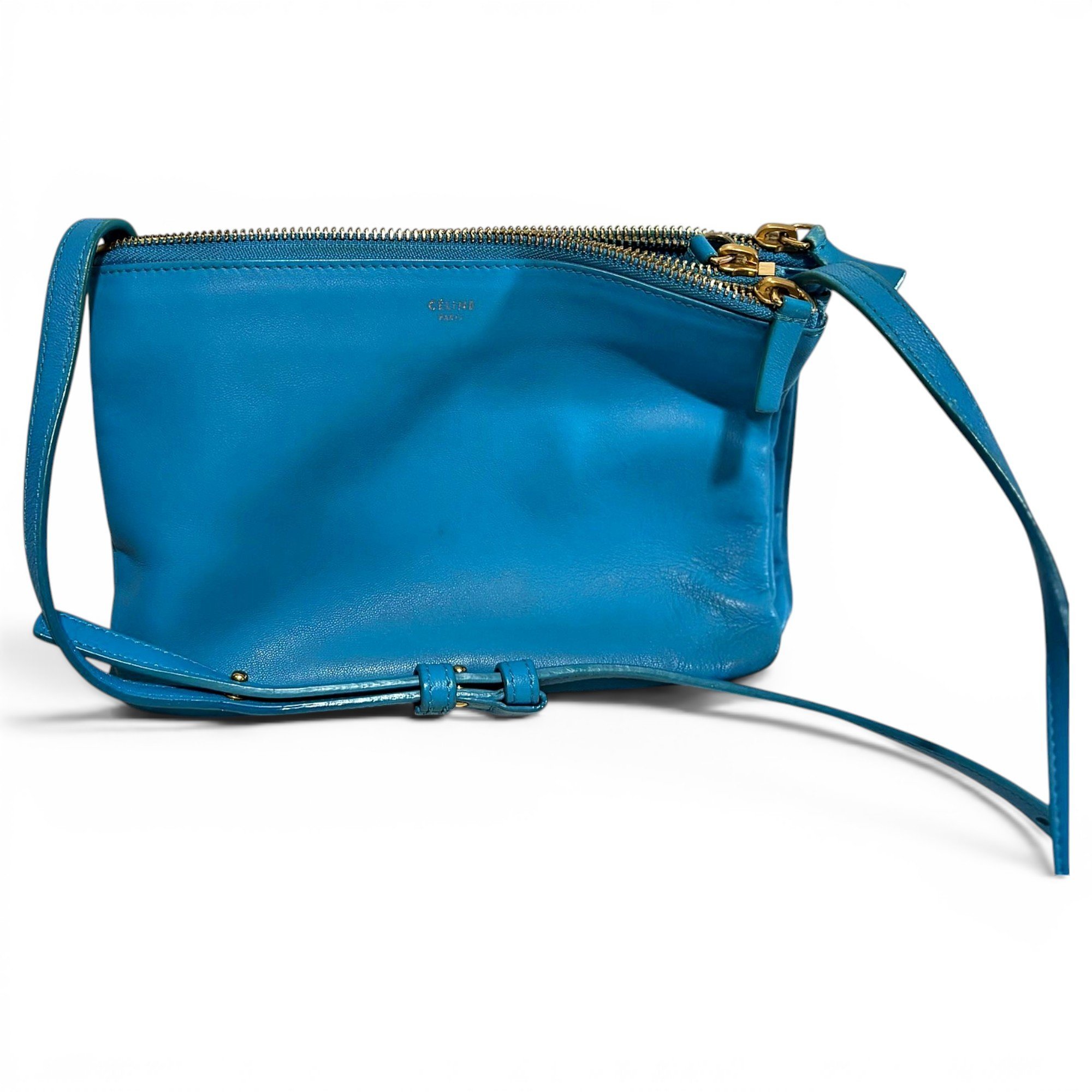 Trio leather crossbody bag