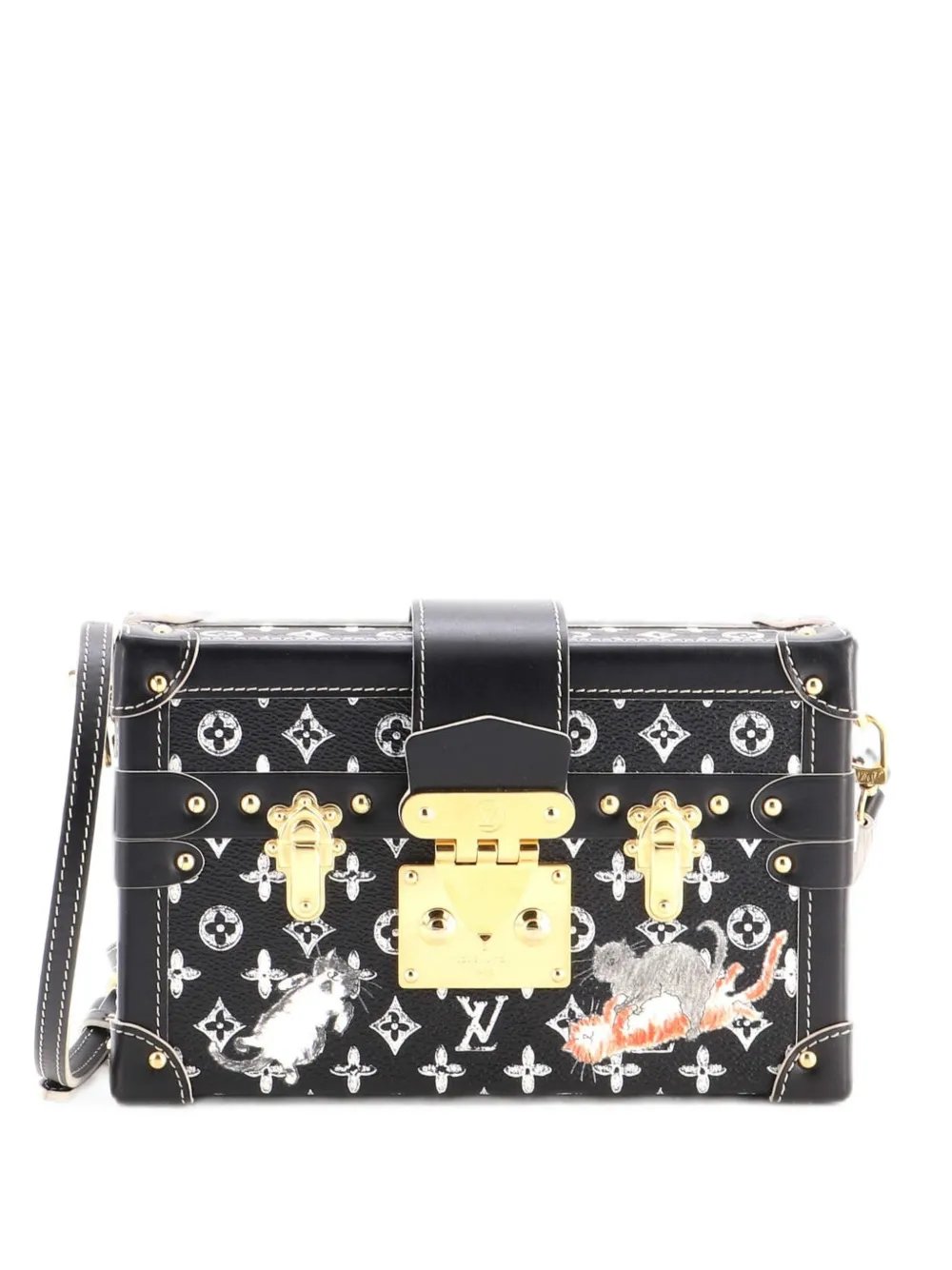 Petite Malle Handbag Limited Edition Grace Coddington Catogram Canvas shoulder bag