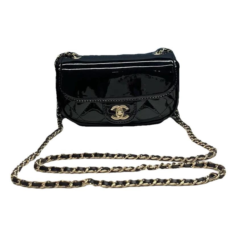 Patent leather crossbody bag