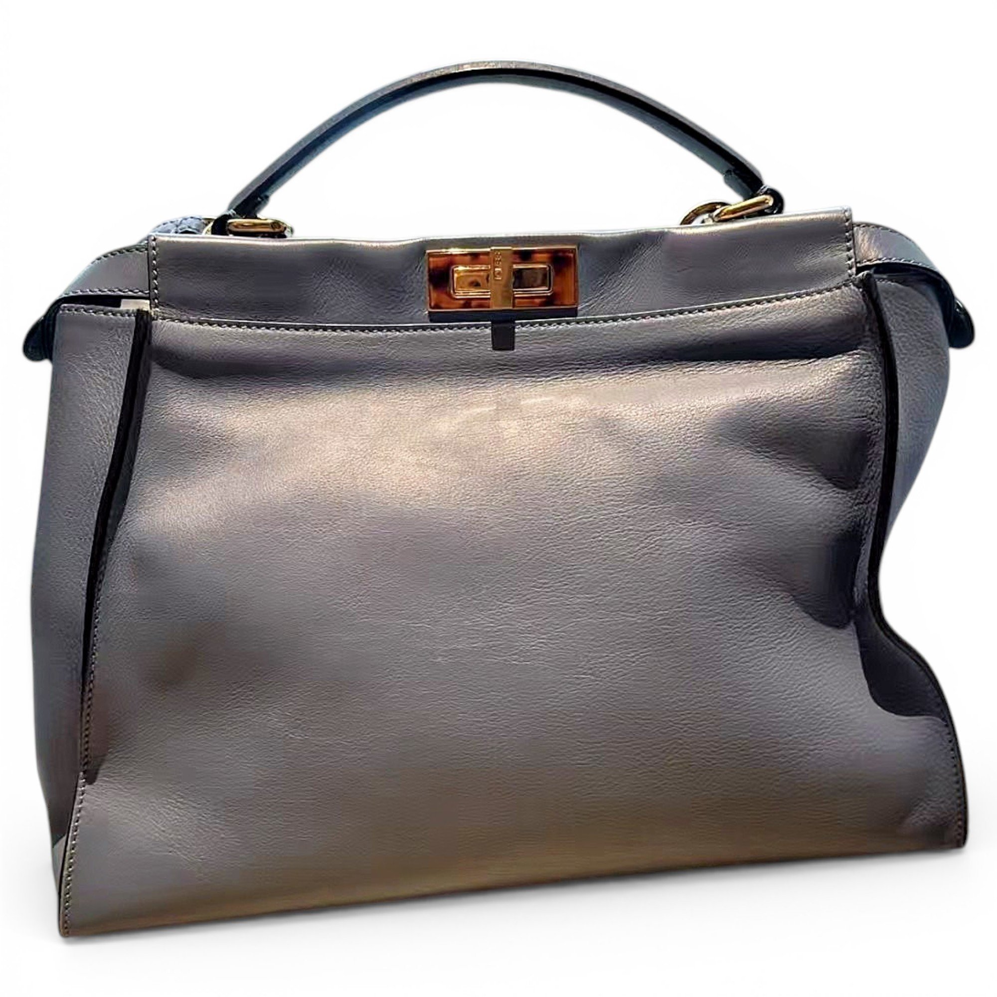 Fendi Peekaboo leather handbag