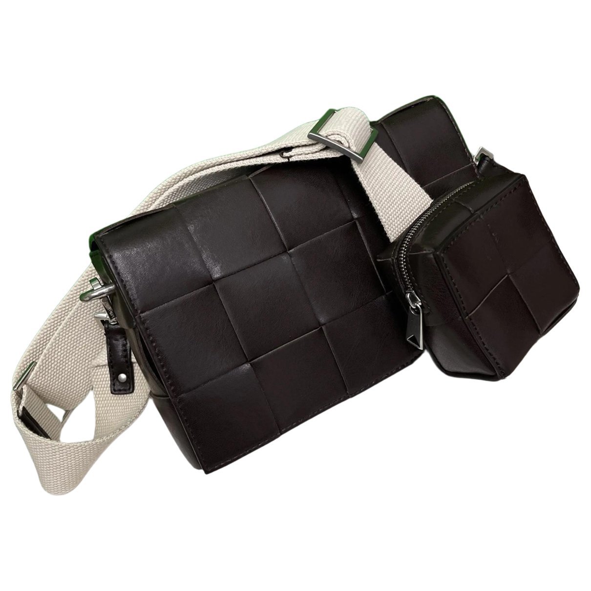 Cassette leather handbag