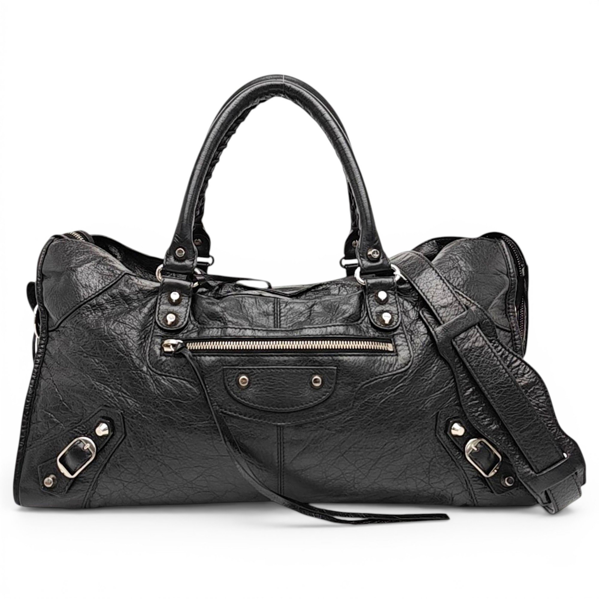 City leather crossbody bag