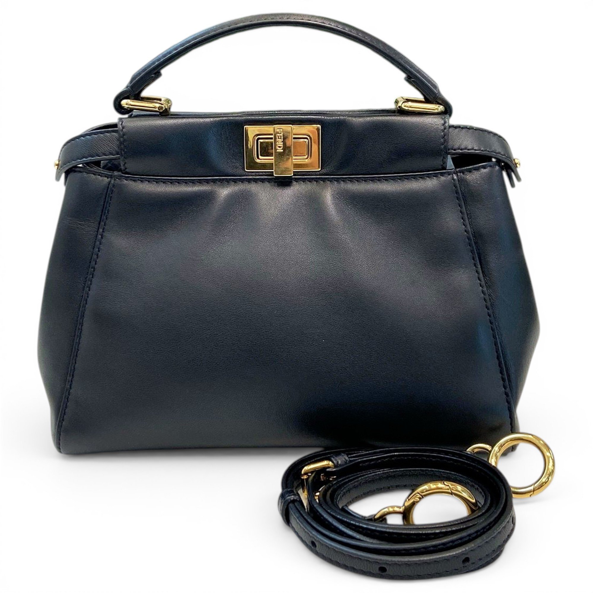 Peekaboo leather handbag