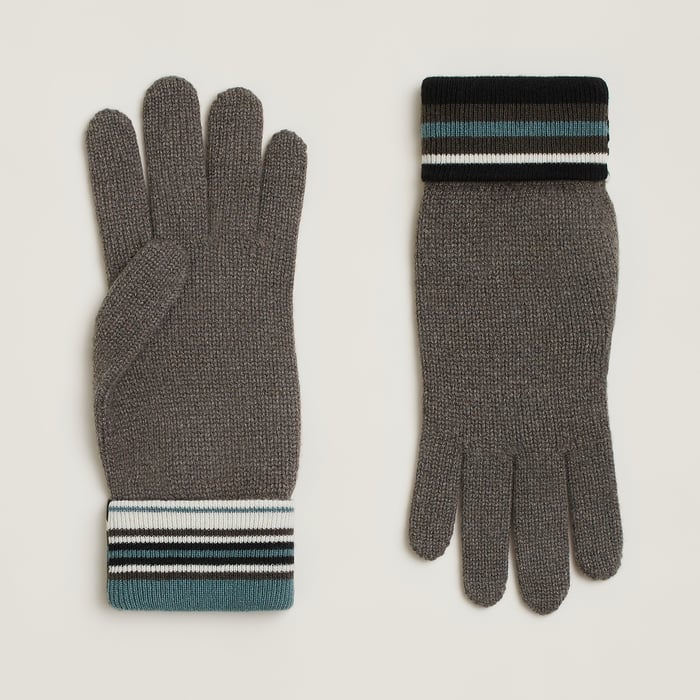 Gris H Twist Gloves