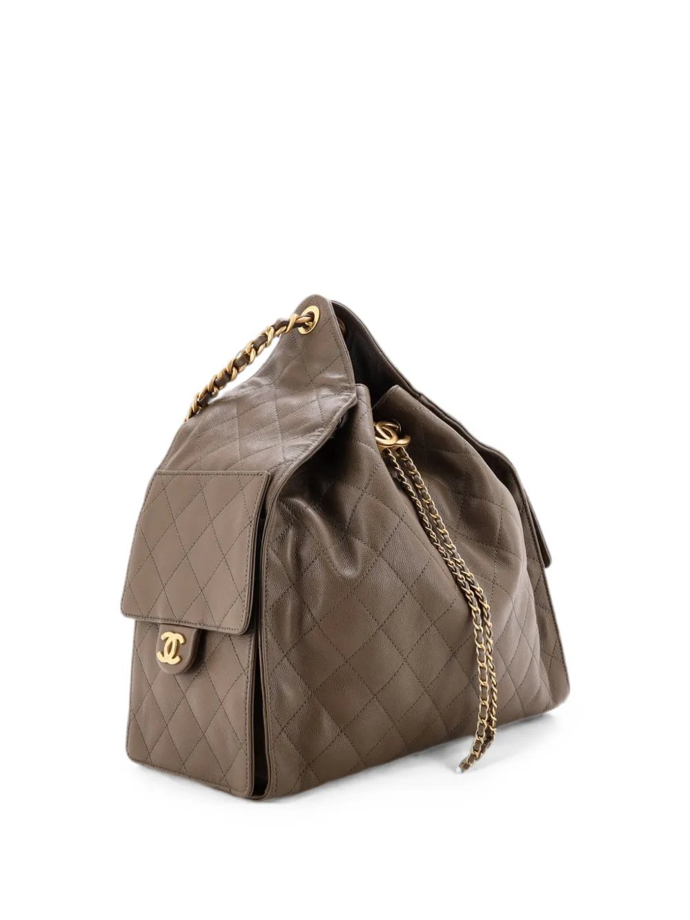 25 Quilted Caviar Medium hobo bag