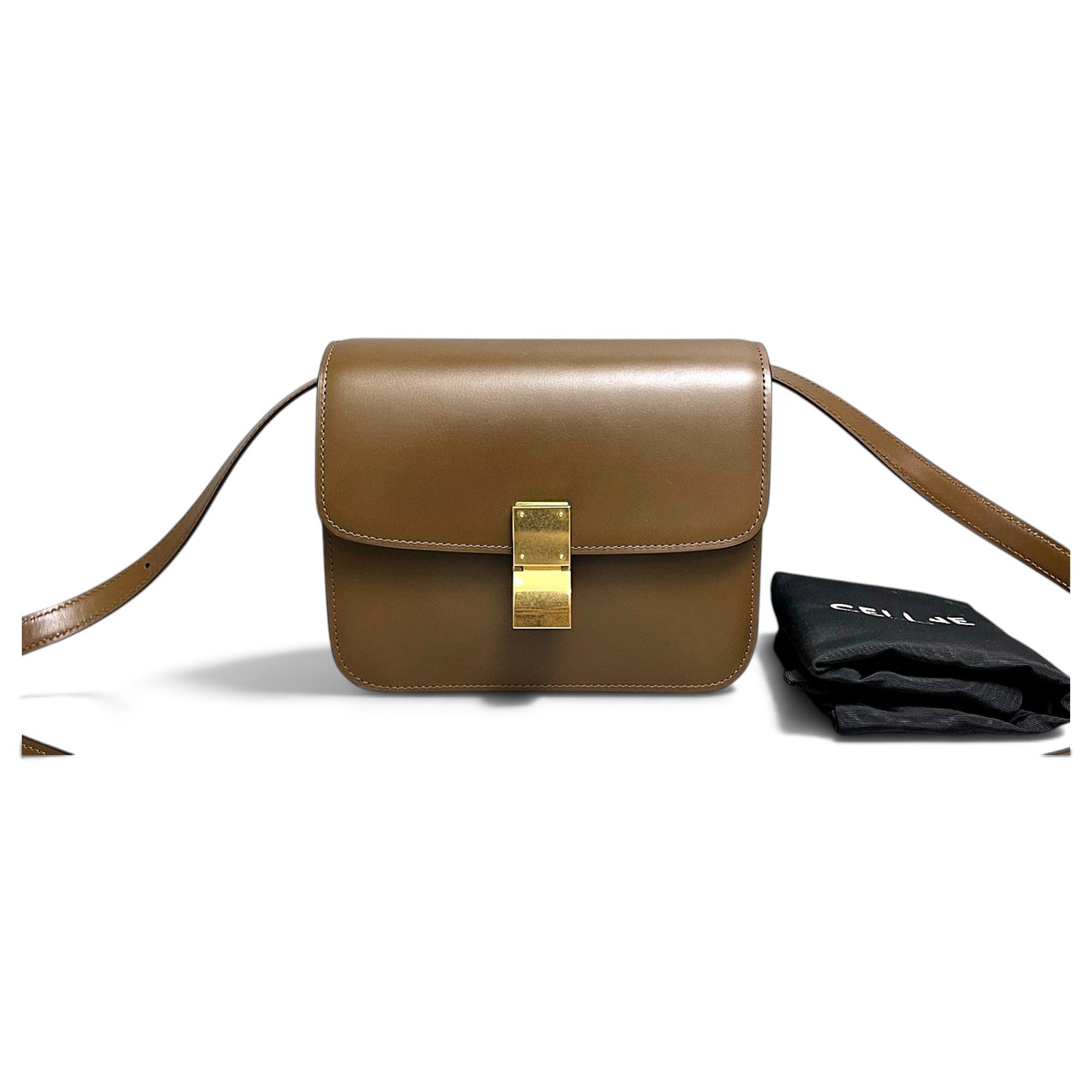 Classic leather crossbody bag