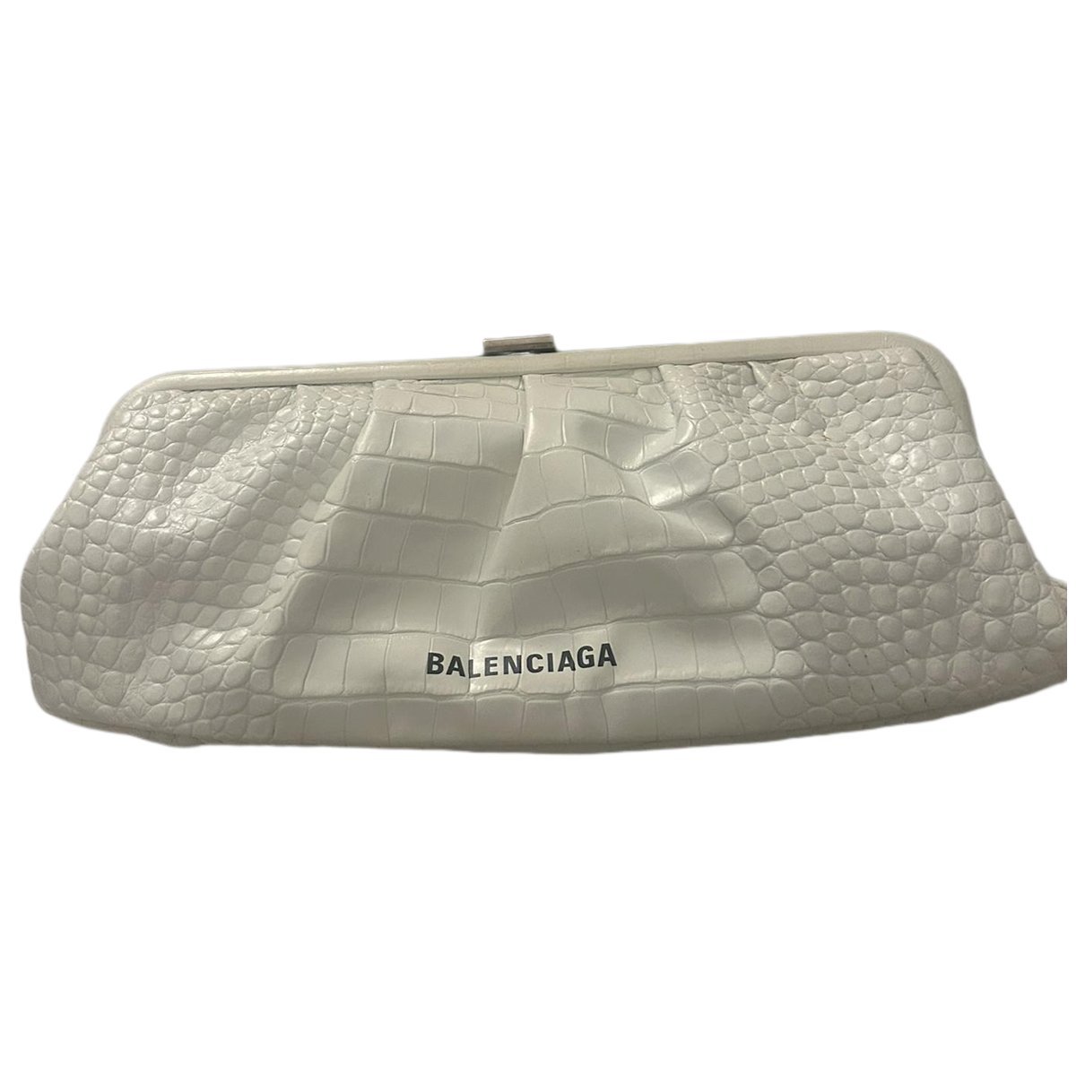 Envelop leather clutch bag