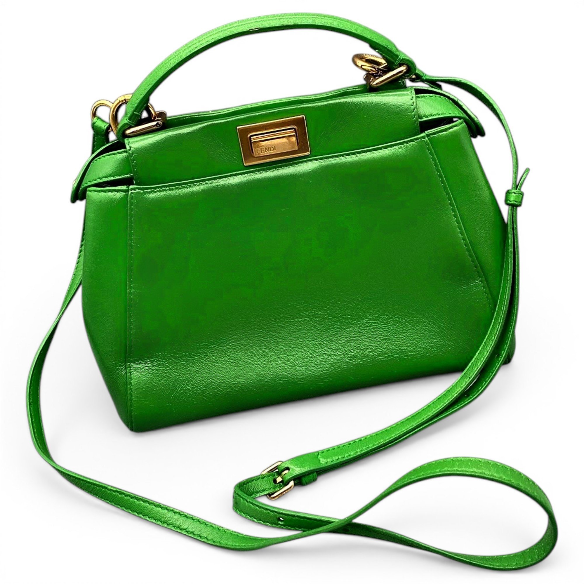 Peekaboo leather handbag