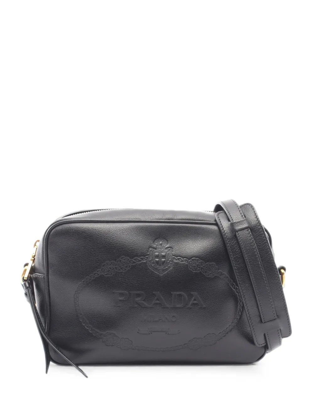 2000s logo-embossed shoulder bag