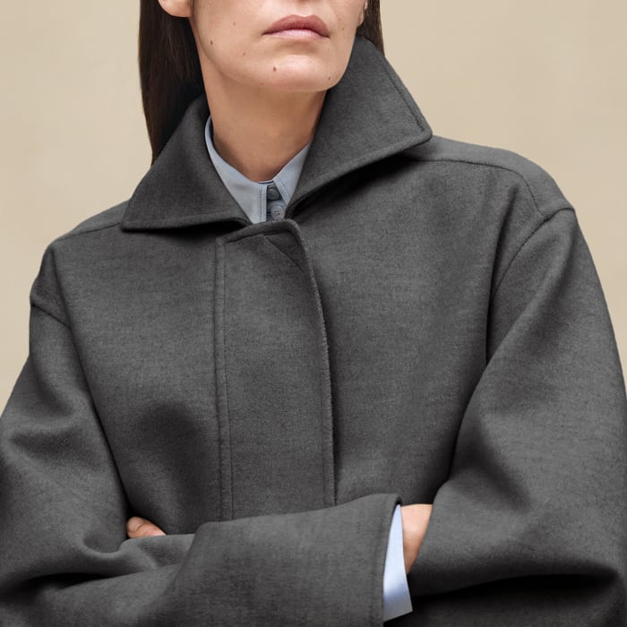 Gris Fumé Cashmere Jacket