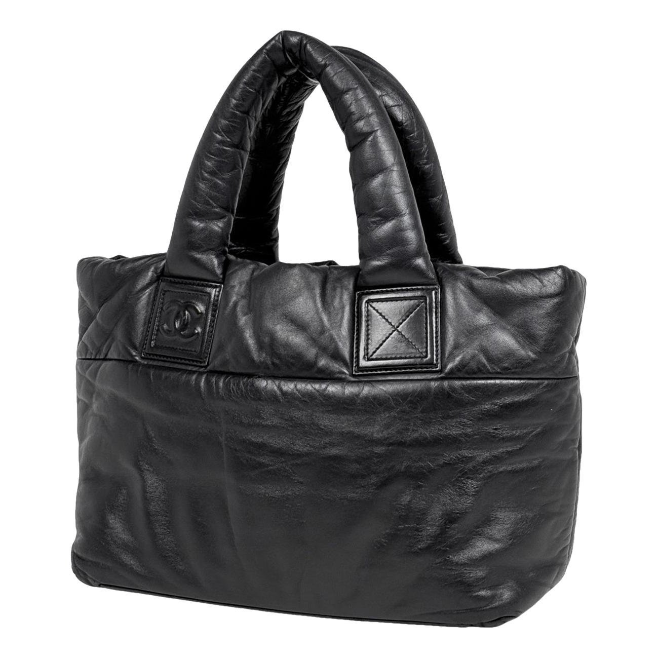 Cocoon leather tote