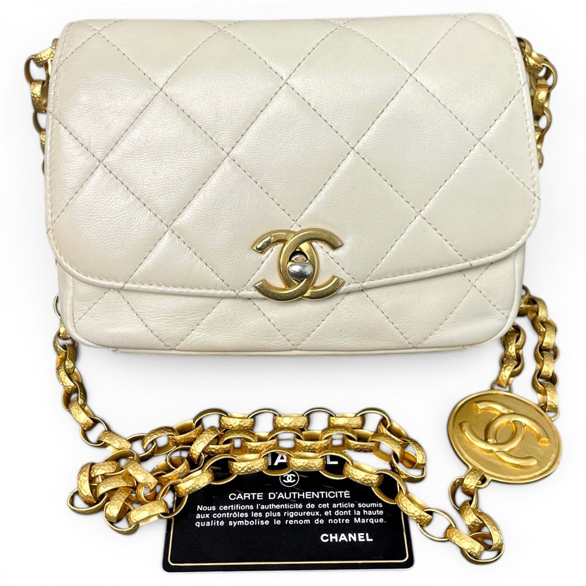 Coco Luxe leather handbag
