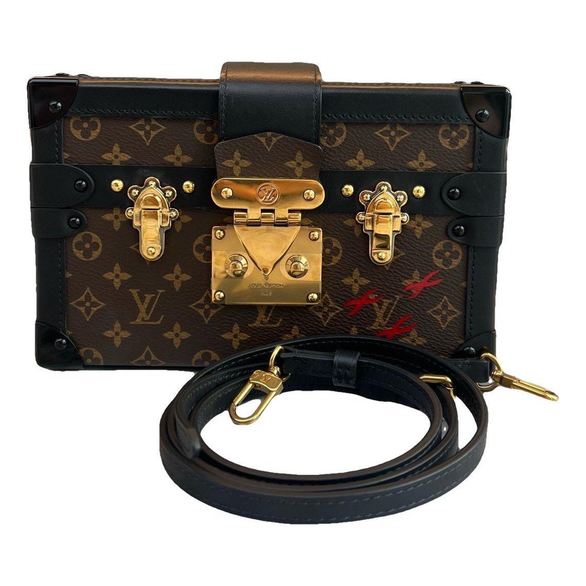 Petite Malle leather handbag