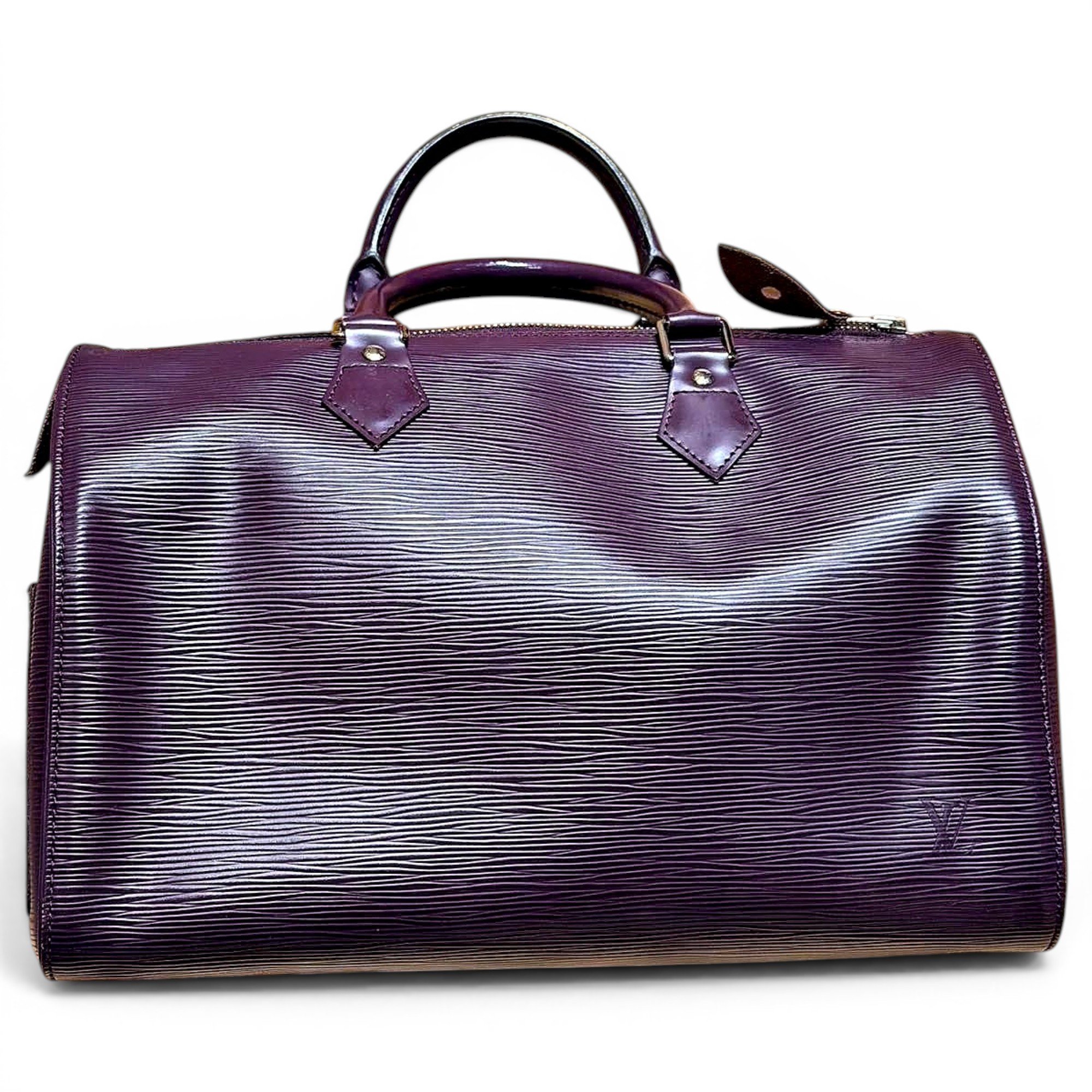 Leather bowling bag