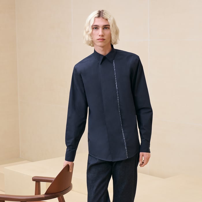 "Contraste imprime" sporty fit shirt