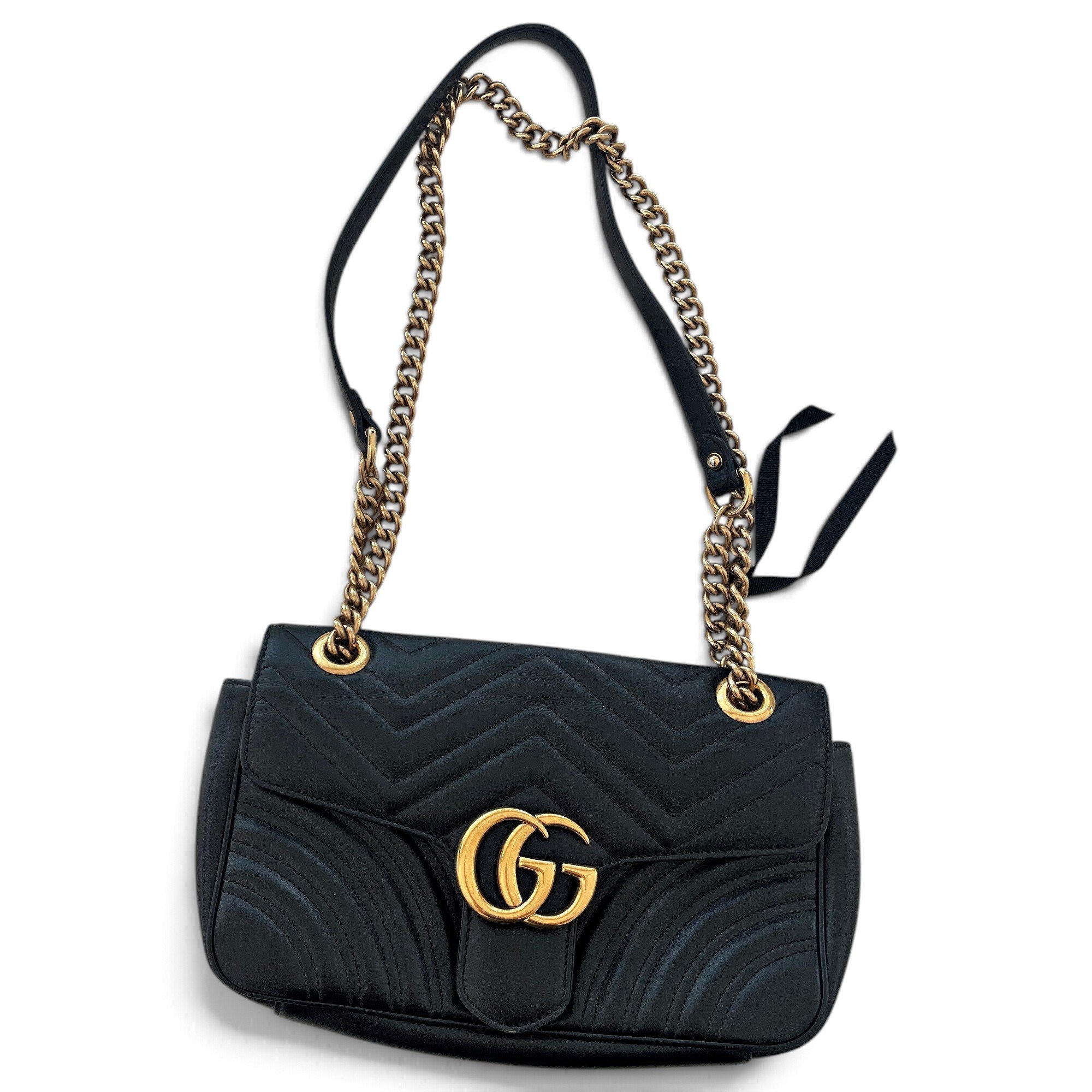 GG Marmont Flap leather handbag