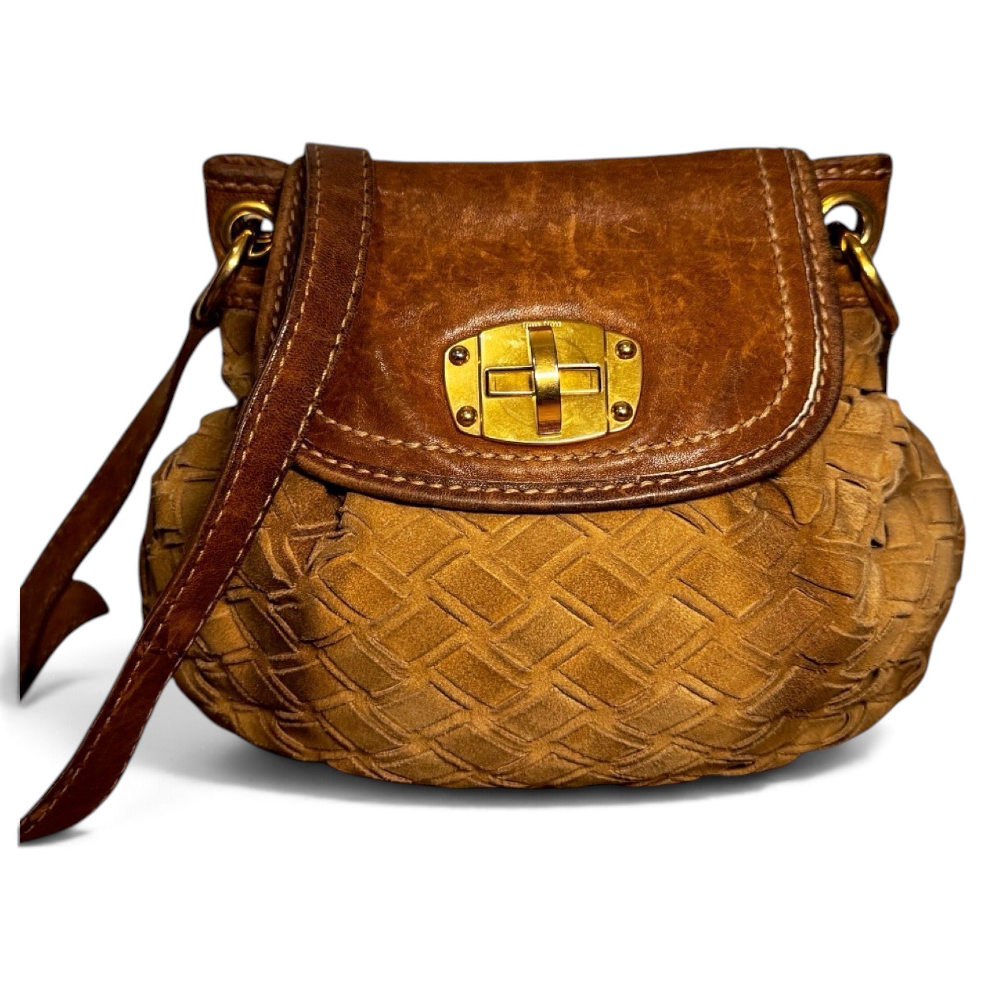 Miu Confidential leather crossbody bag