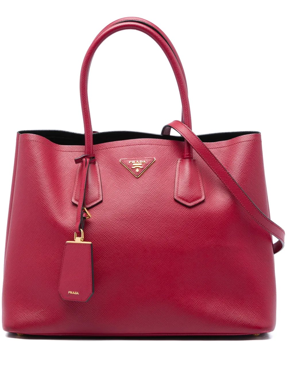 2013-2026 Large Saffiano Cuir Double satchel
