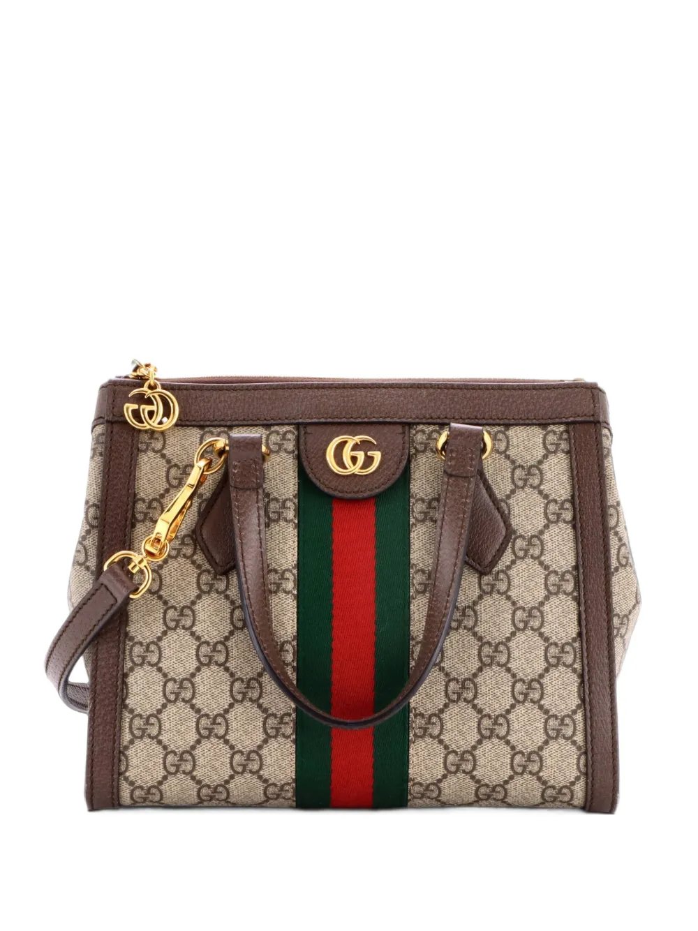 Ophidia Top Handle GG Coated Canvas Small tote bag