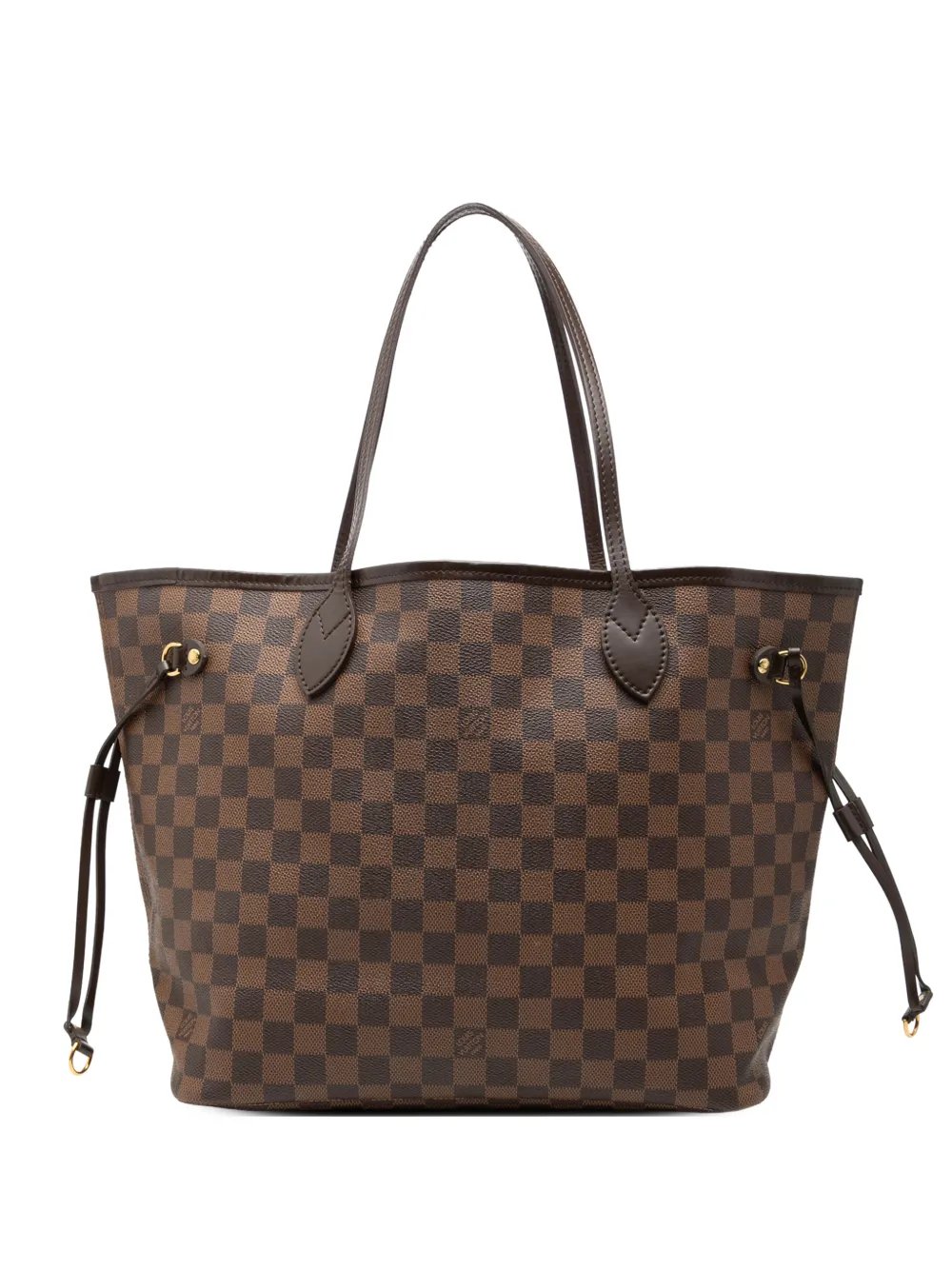 2012 Damier Ebene Neverfull MM tote bag