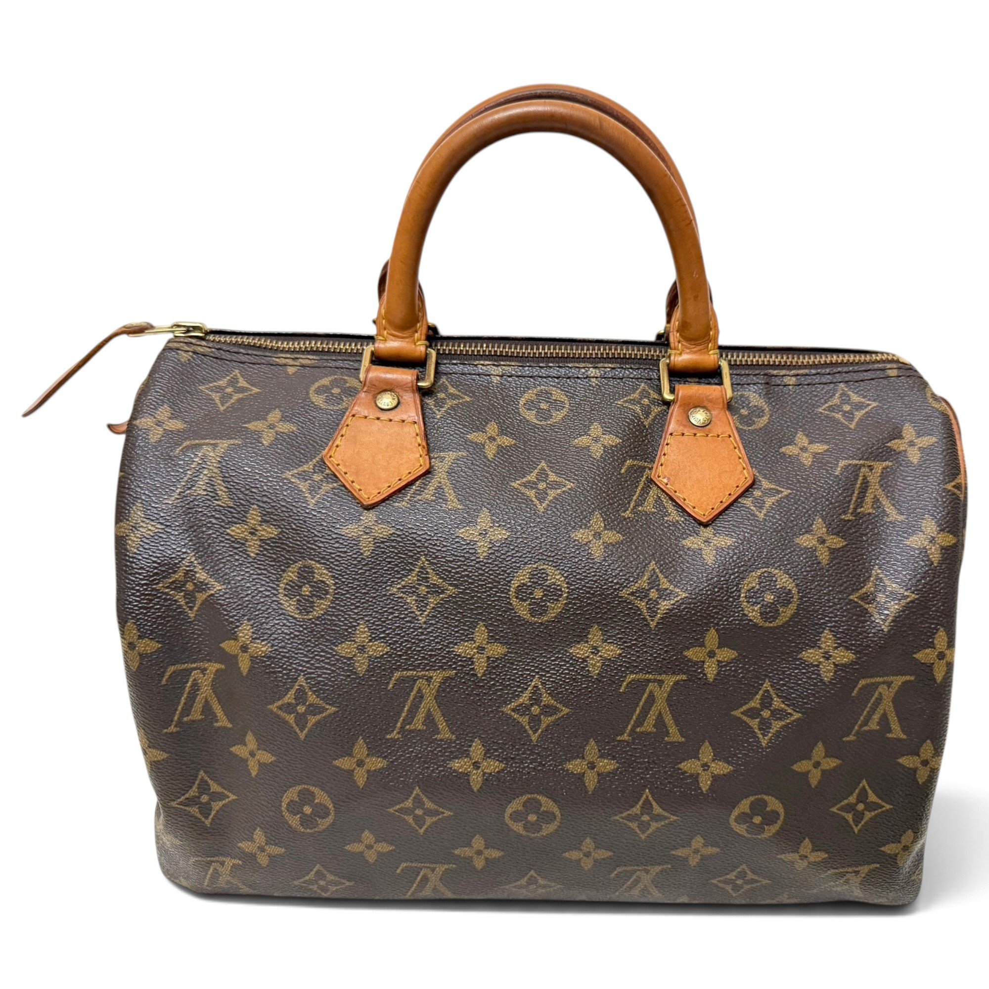 Speedy leather handbag