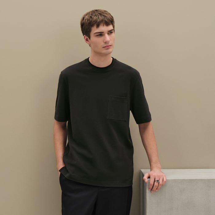 Vert Chrome "Piqures Sellier" T-shirt