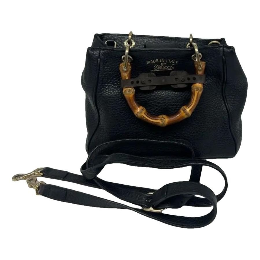 Bamboo leather handbag