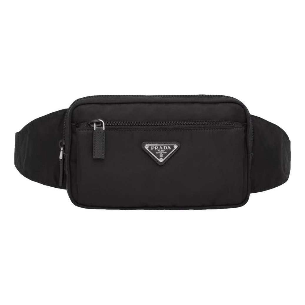 Re-Nylon leather handbag