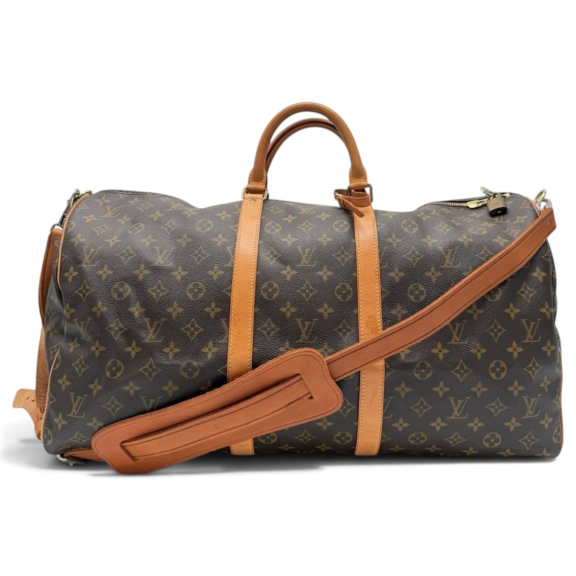 Louis Vuitton Keepall leather 48h bag