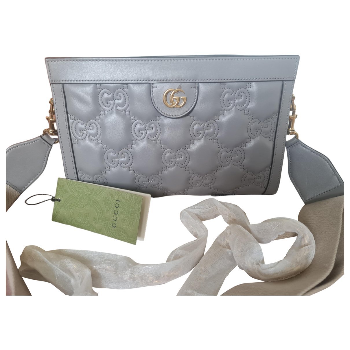 Leather clutch bag