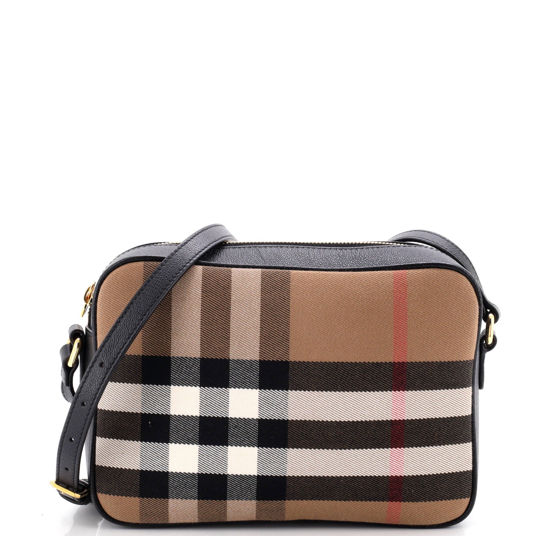 Camera Bag House Check Canvas Small